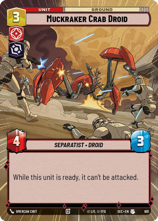 Muckraker Crab Droid (Hyperspace Foil) (891) [Secrets of Power]