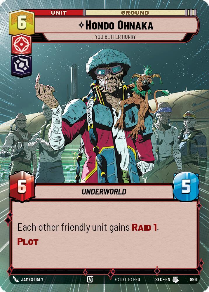 Hondo Ohnaka - You Better Hurry (Hyperspace Foil) (896) [Secrets of Power]