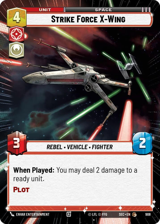 Strike Force X-Wing (Hyperspace Foil) (908) [Secrets of Power]