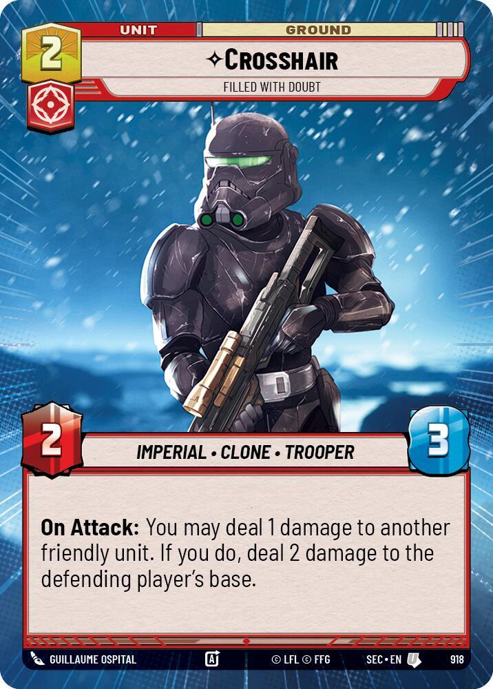 Crosshair - Filled With Doubt (Hyperspace Foil) (918) [Secrets of Power]