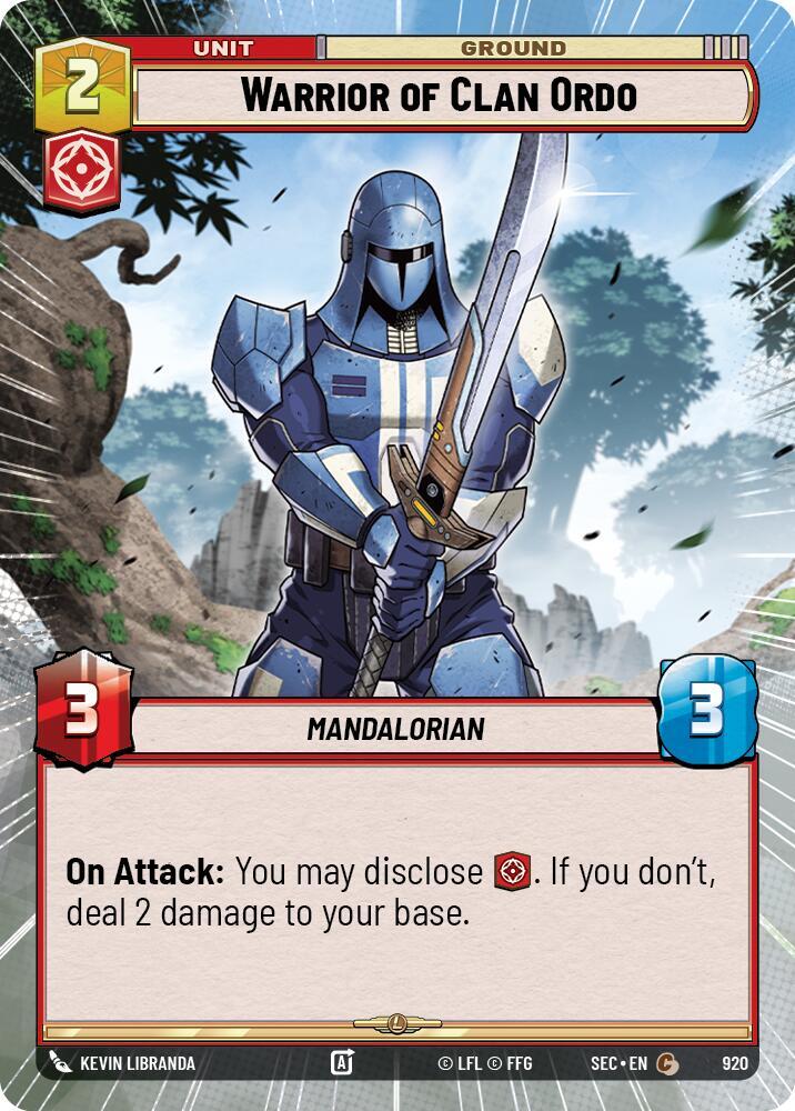 Warrior of Clan Ordo (Hyperspace Foil) (920) [Secrets of Power]