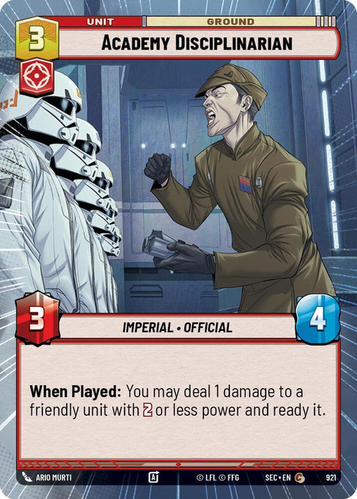Academy Disciplinarian (Hyperspace Foil) (921) [Secrets of Power]