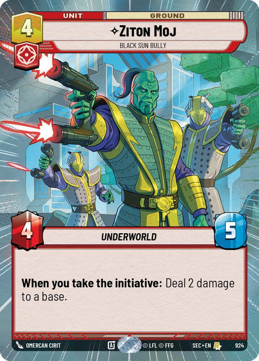 Ziton Moj - Black Sun Bully (Hyperspace Foil) (924) [Secrets of Power]