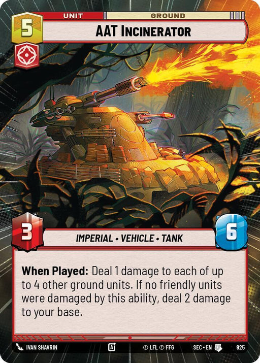 AAT Incinerator (Hyperspace Foil) (925) [Secrets of Power]