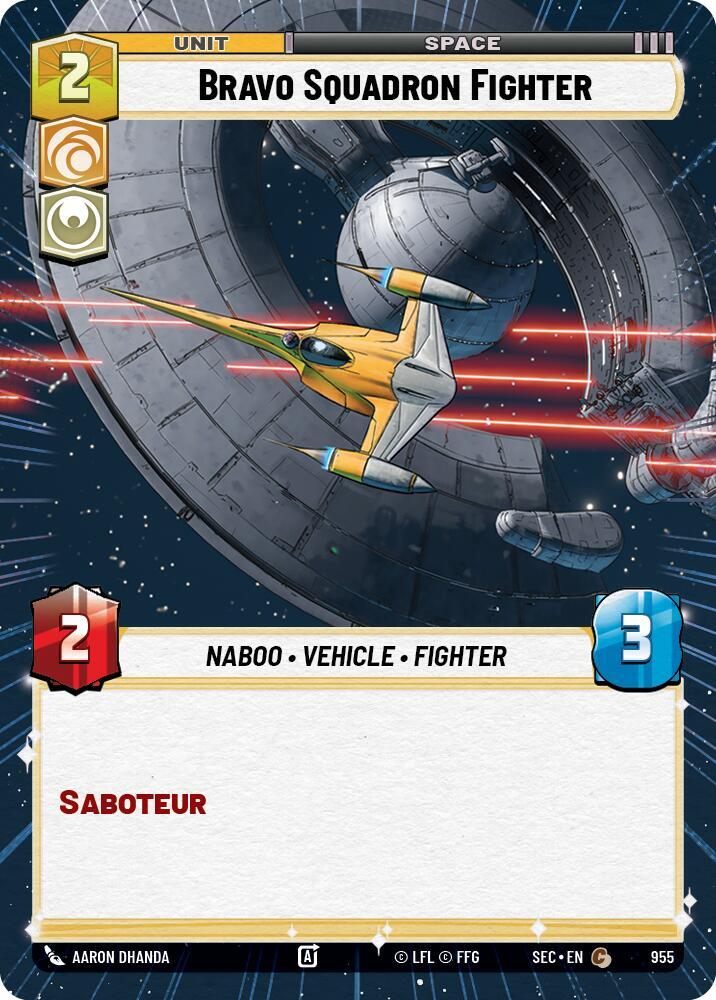 Bravo Squadron Fighter (Hyperspace Foil) (955) [Secrets of Power]