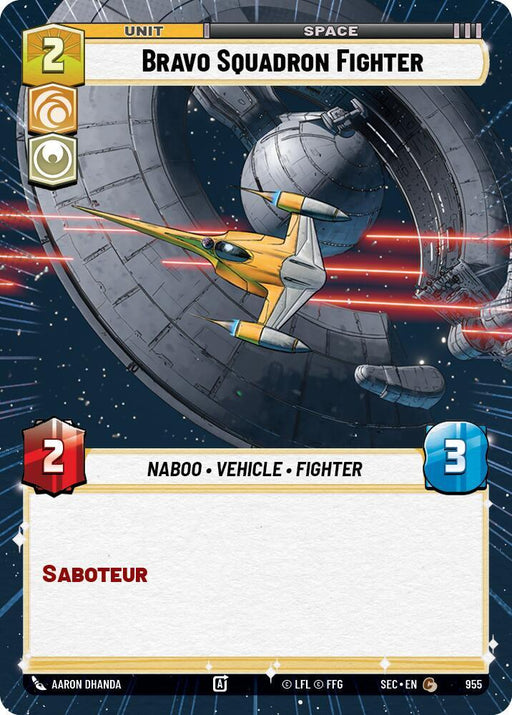 Bravo Squadron Fighter (Hyperspace Foil) (955) [Secrets of Power]