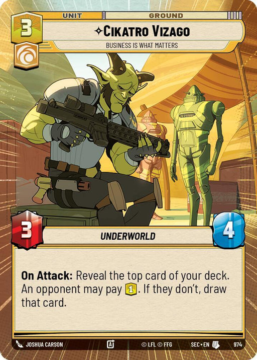 Cikatro Vizago - Business is What Matters (Hyperspace Foil) (974) [Secrets of Power]