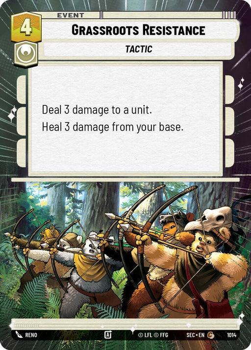 Grassroots Resistance (Hyperspace Foil) (1014) [Secrets of Power]