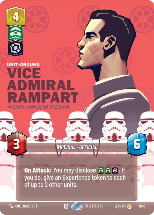 Vice Admiral Rampart - On Schedule (Prestige Foil) (1090) [Secrets of Power]
