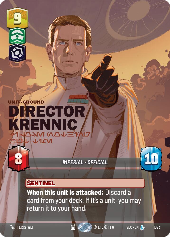 Director Krennic - I Lose Nothing But Time (Prestige Foil) (1093) [Secrets of Power]