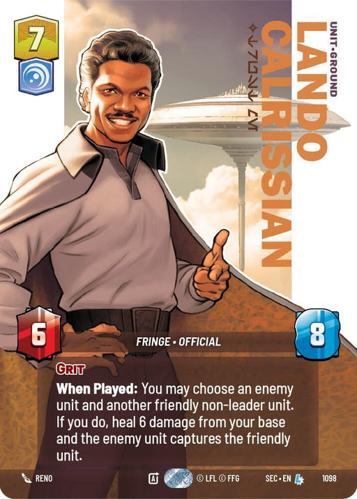 Lando Calrissian - Trust Me (Prestige Foil) (1098) [Secrets of Power]
