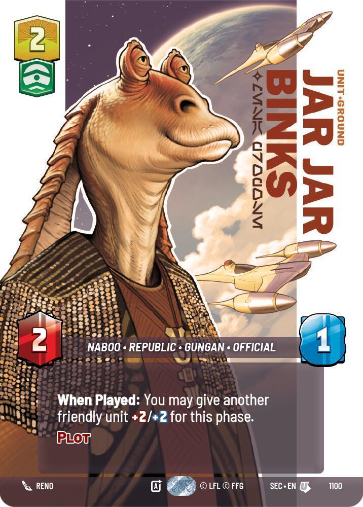 Jar Jar Binks - Mesa Propose (Prestige Foil) (1100) [Secrets of Power]