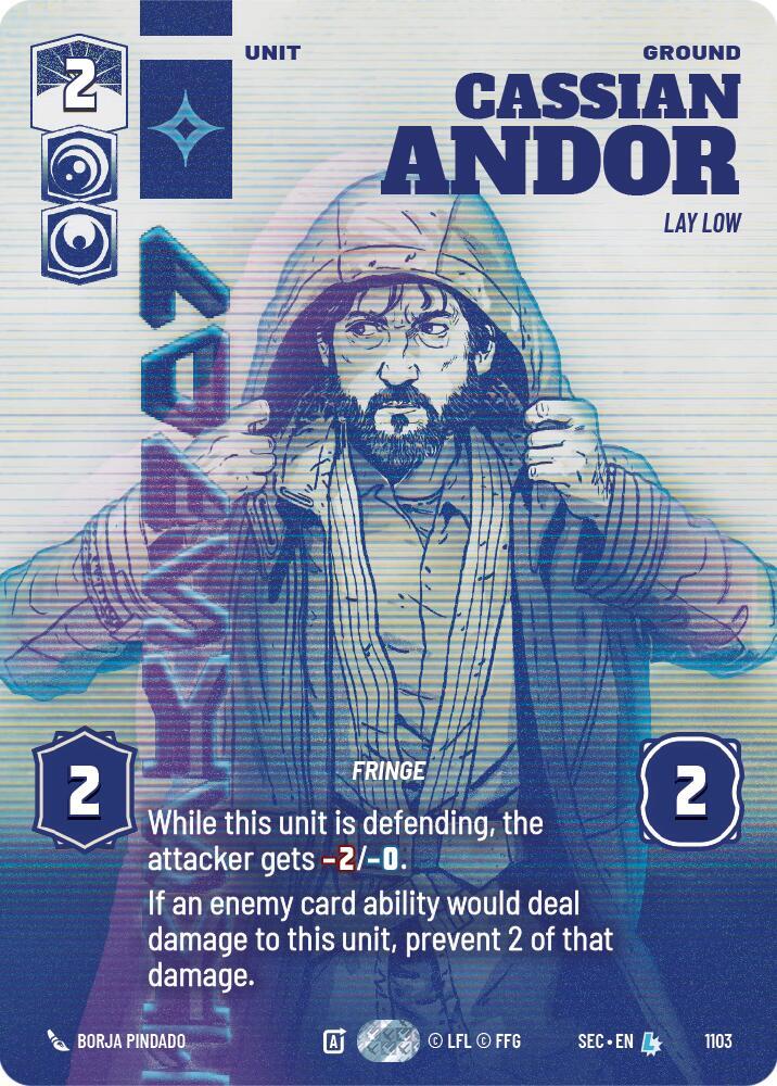 Cassian Andor - Lay Low (Prestige Foil) (1103) [Secrets of Power]
