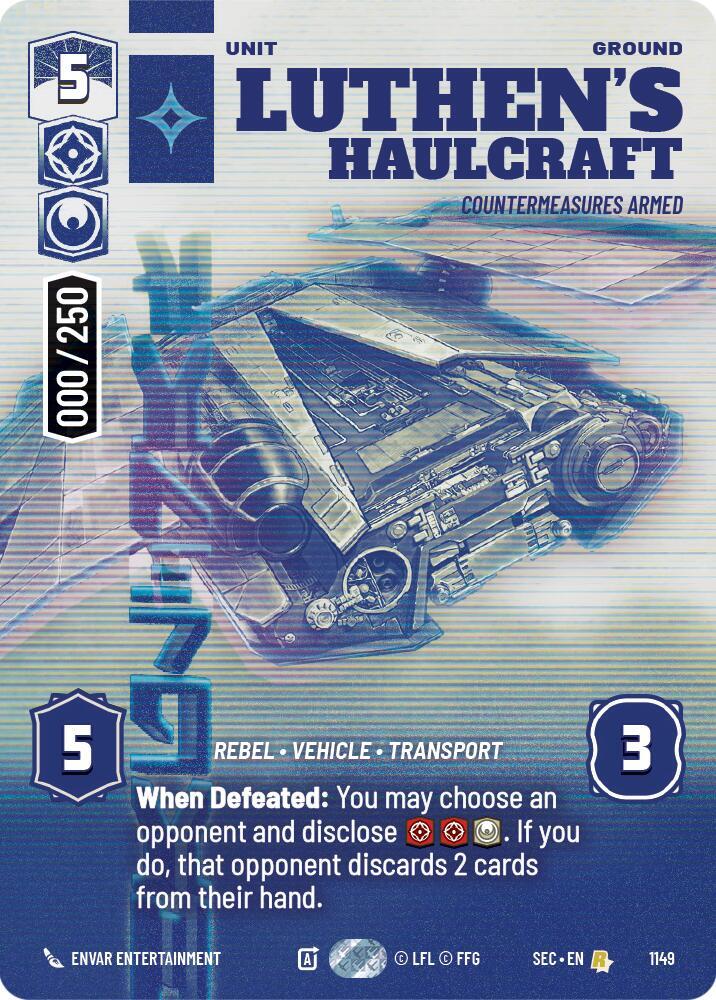 Luthen's Haulcraft - Countermeasures Armed (Serialized) (1149) [Secrets of Power]