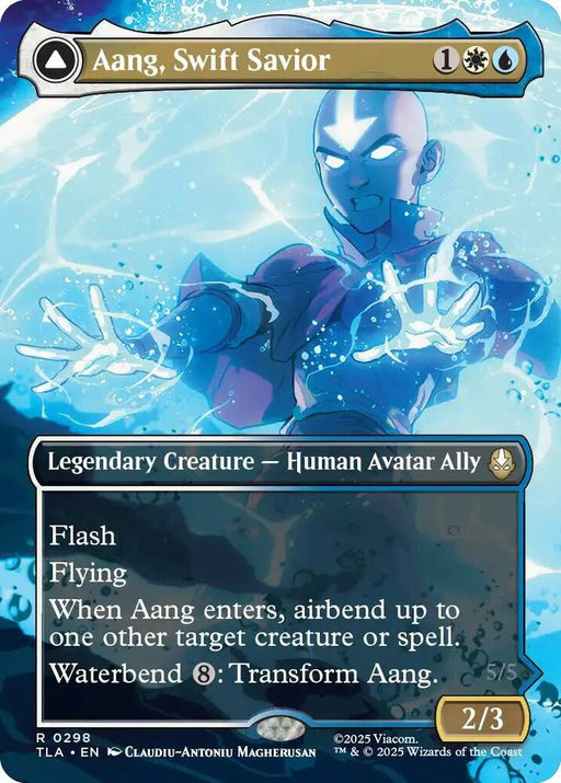 Aang, Swift Savior (0298) (Borderless) [Avatar: The Last Airbender]