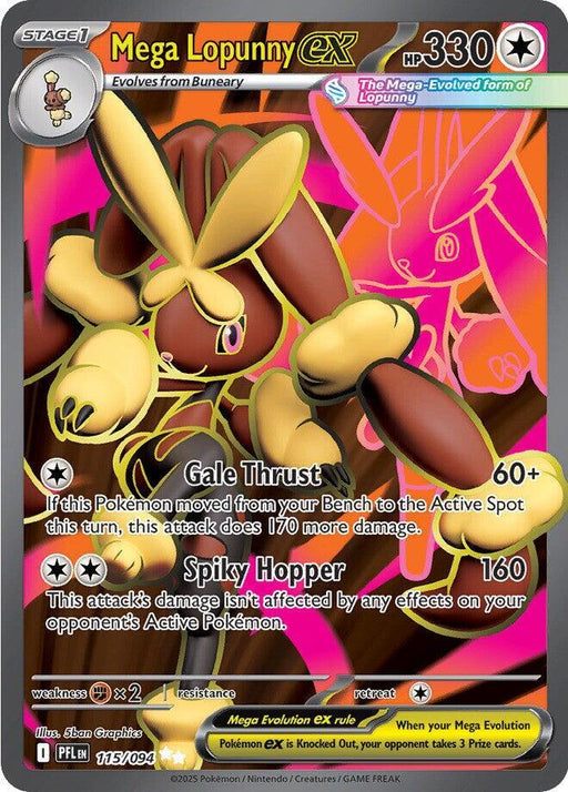 Mega Lopunny ex - 115/094 [ME02: Phantasmal Flames]