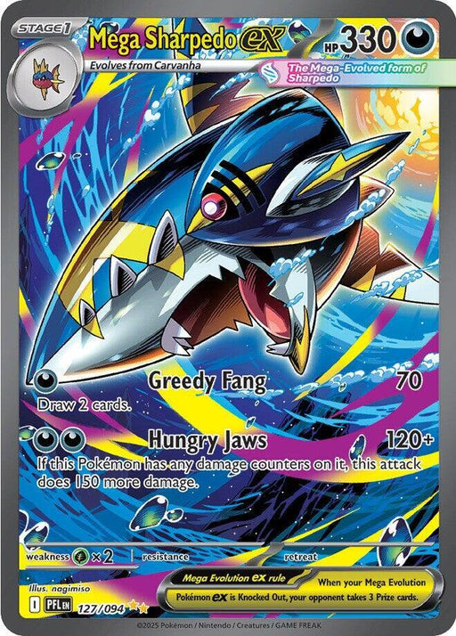 Mega Sharpedo ex - 127/094 [ME02: Phantasmal Flames]
