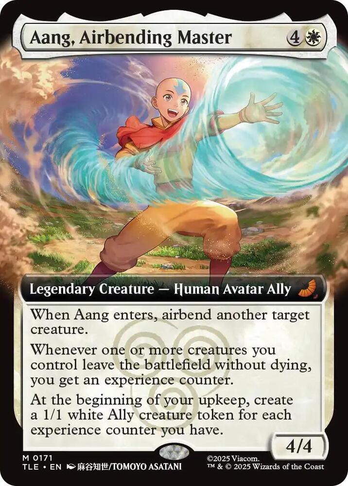Aang, Airbending Master (Extended Art) (171) [Avatar: The Last Airbender: Eternal-Legal]
