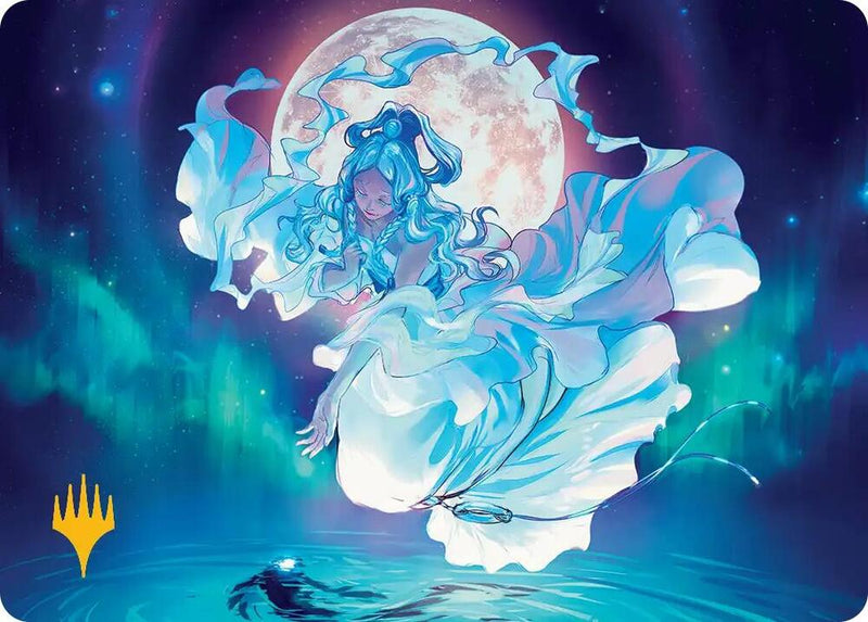 Yue, the Moon Spirit Art Card (Gold-Stamped Planeswalker Symbol) (7) [Avatar: The Last Airbender Art Series]