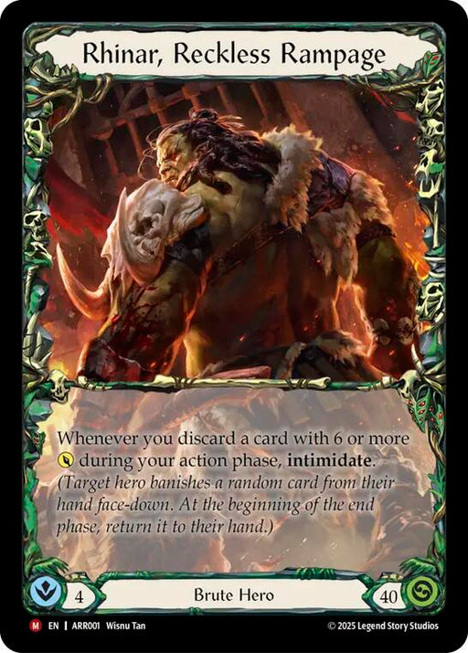 Rhinar, Reckless Rampage (ARR001) [Armory Deck: Rhinar]