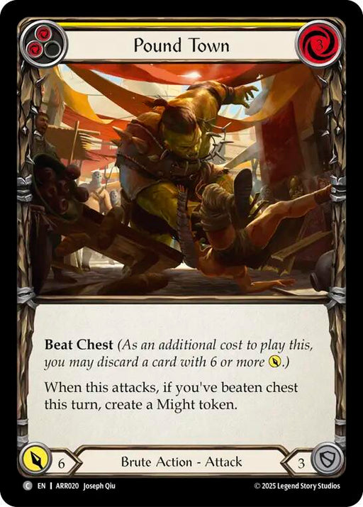 Pound Town (Yellow) (ARR020) [Armory Deck: Rhinar]