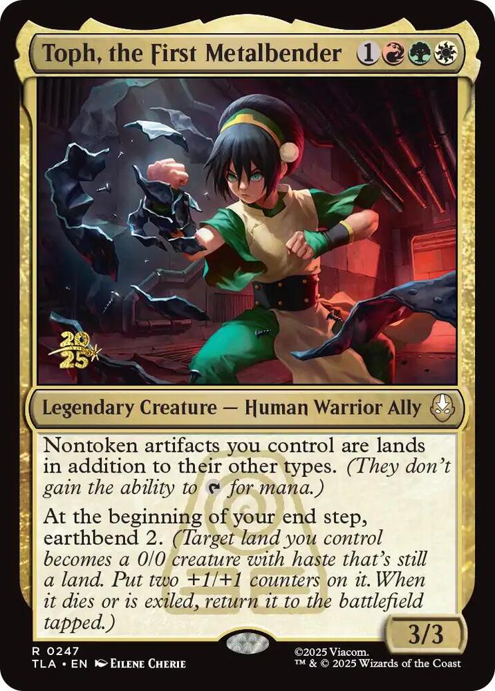 Toph, the First Metalbender (247) [Prerelease Cards]