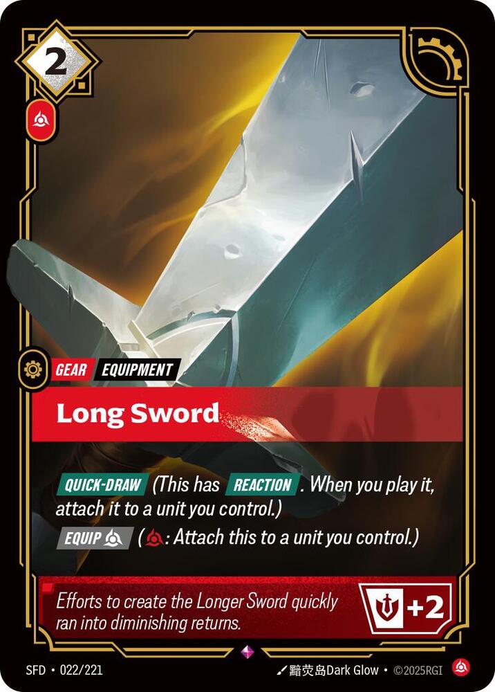 Long Sword (022/221) [Spiritforged]