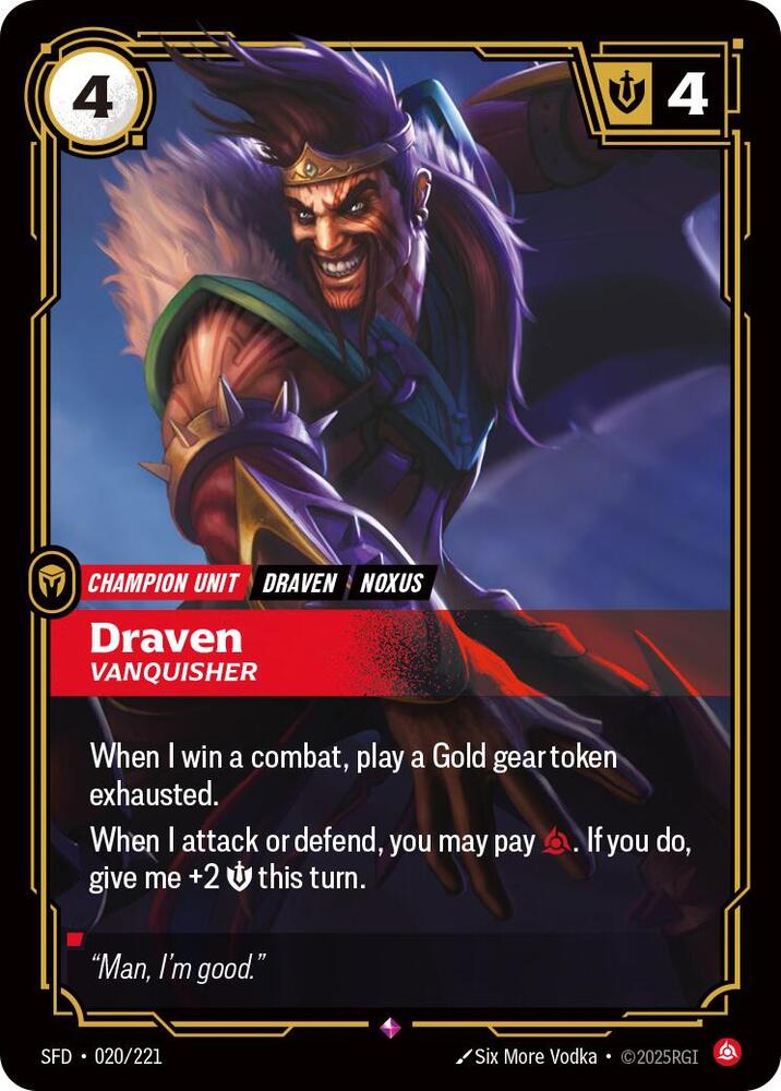 Draven - Vanquisher (020/221) [Spiritforged]