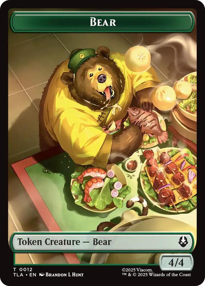 Bear // Food (0020) Double-Sided Token (12 // 20) [Avatar: The Last Airbender]