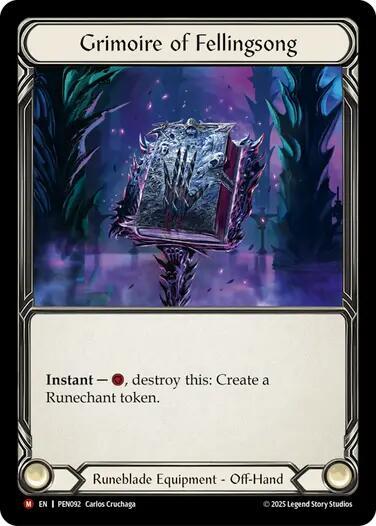 Grimoire of Fellingsong (PEN092) [Compendium of Rathe]