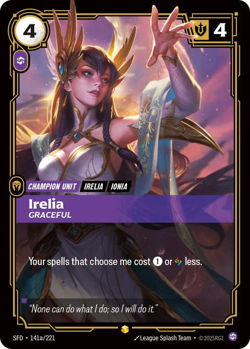 Irelia - Graceful (Alternate Art) (141a/221) [Spiritforged]
