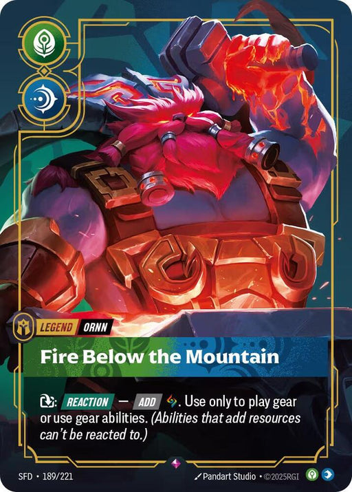 Ornn - Fire Below the Mountain (189/221) [Spiritforged]