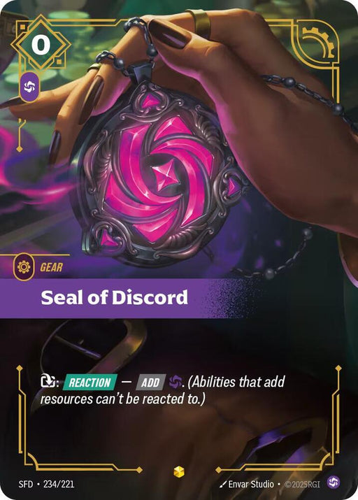 Seal of Discord (Overnumbered) (234/221) [Spiritforged]