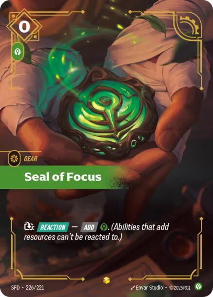 Seal of Focus (Overnumbered) (226/221) [Spiritforged]