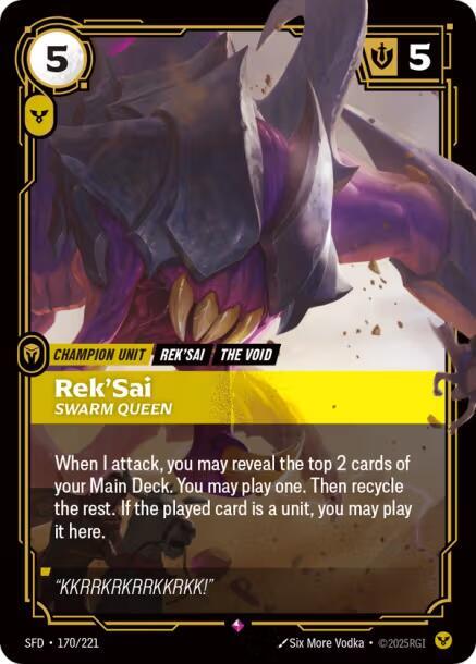 Rek'Sai - Swarm Queen (170/221) [Spiritforged]