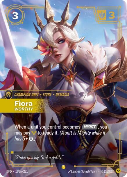 Fiora - Worthy (Alternate Art) (180a/221) [Spiritforged]