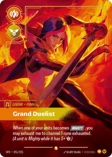 Fiora - Grand Duelist (Overnumbered) (251/221) [Spiritforged]