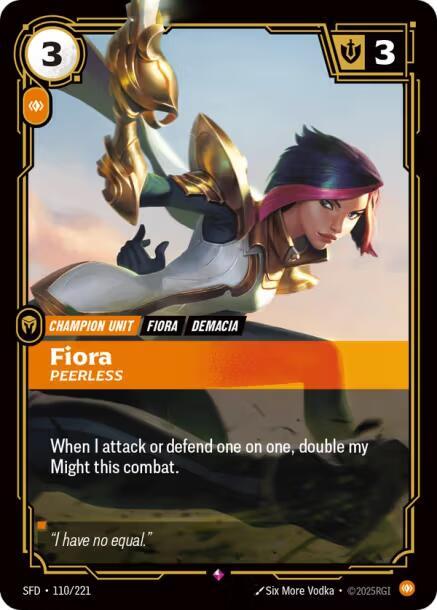 Fiora - Peerless (110/221) [Spiritforged]