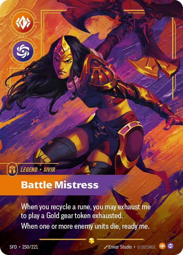Sivir - Battle Mistress (Overnumbered) (250/221) [Spiritforged]