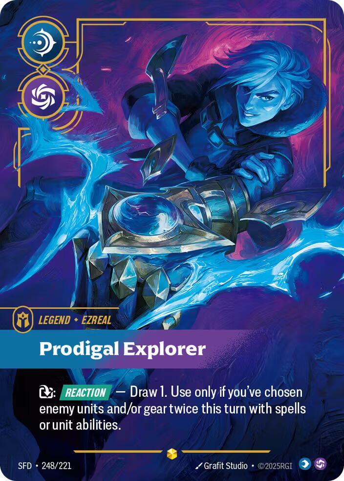 Ezreal - Prodigal Explorer (Overnumbered) (248/221) [Spiritforged]