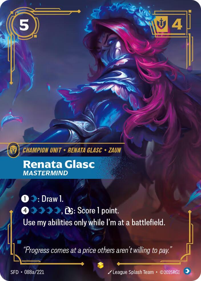 Renata Glasc - Mastermind (Alternate Art) (088a/221) [Spiritforged]