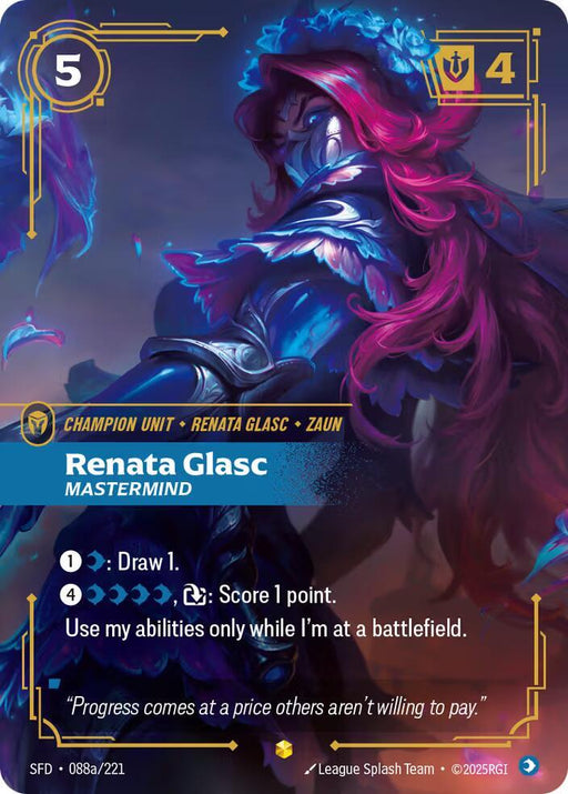 Renata Glasc - Mastermind (Alternate Art) (088a/221) [Spiritforged]