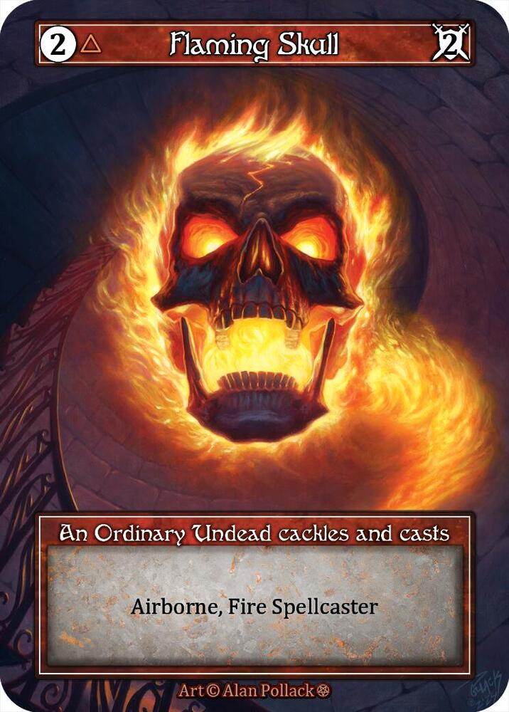 Flaming Skull (Foil) [Gothic]