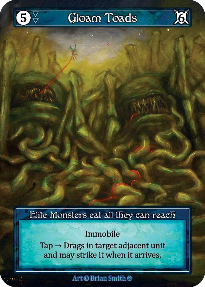 Gloam Toads (Foil) [Gothic]