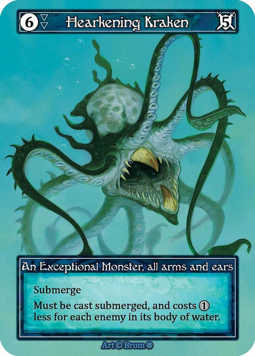 Hearkening Kraken (Foil) [Gothic]