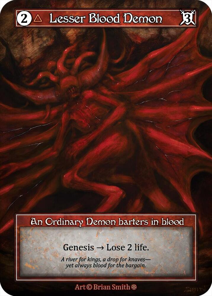 Lesser Blood Demon (Foil) [Gothic]