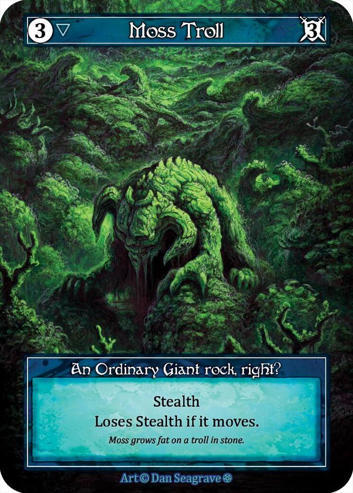 Moss Troll (Foil) [Gothic]