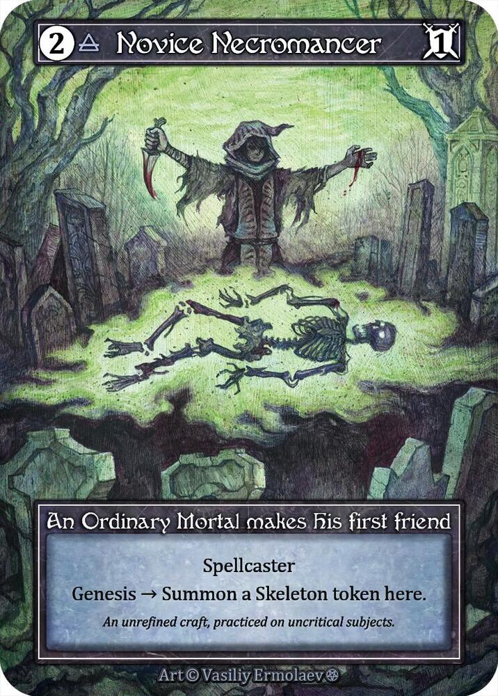 Novice Necromancer (Foil) [Gothic]