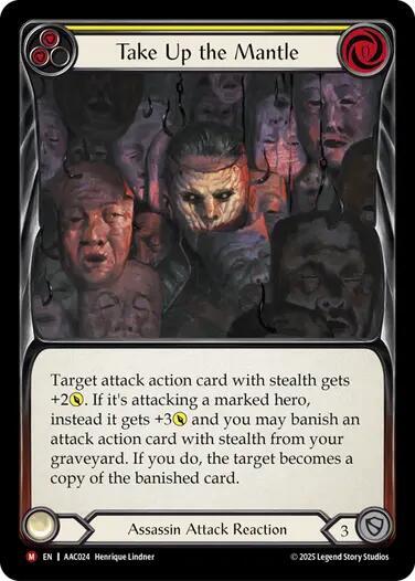 Take Up the Mantle (AAC024) [Armory Deck: Arakni]