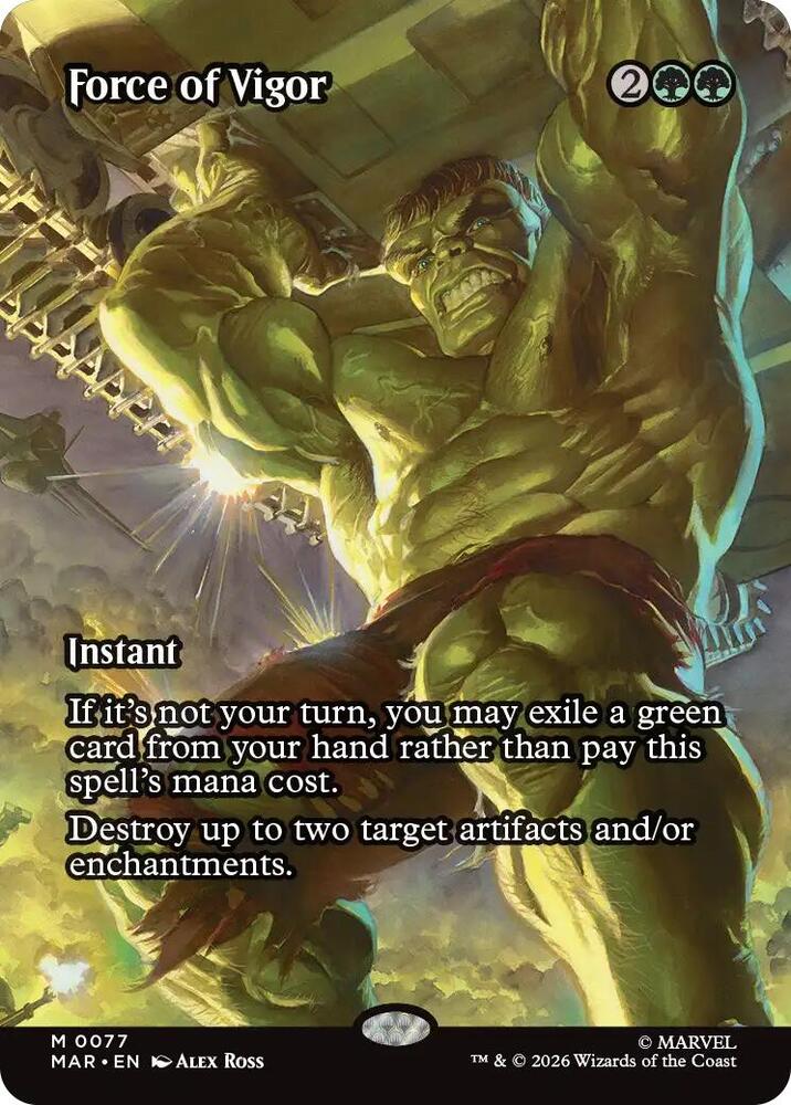Force of Vigor (Borderless) (77) [Marvel Universe Eternal-Legal]
